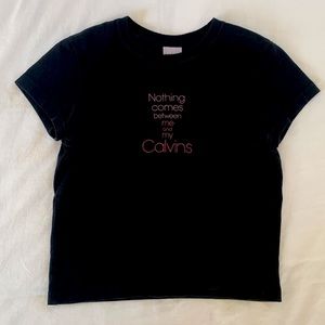 Vintage Calvin Klein baby tee, XS